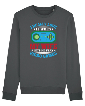 I Realy Love It When My Wife Lets Me Play Video Games Anthracite