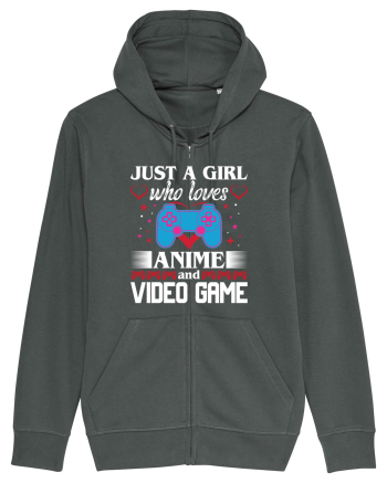 Just A Girl Who Loves Anime And Games Anthracite