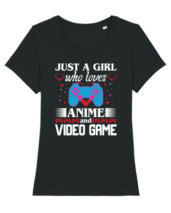 Just A Girl Who Loves Anime And Games Black
