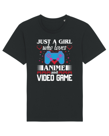 Just A Girl Who Loves Anime And Games Black