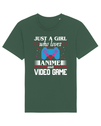 Just A Girl Who Loves Anime And Games Bottle Green