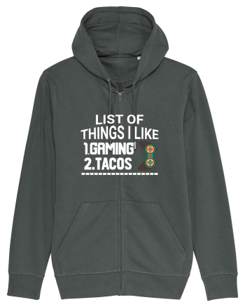 List Of Things I Like: Gaming, Tacos Anthracite