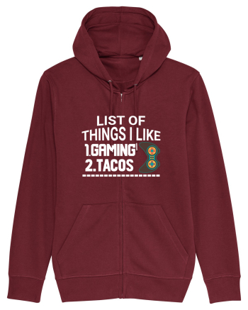 List Of Things I Like: Gaming, Tacos Burgundy