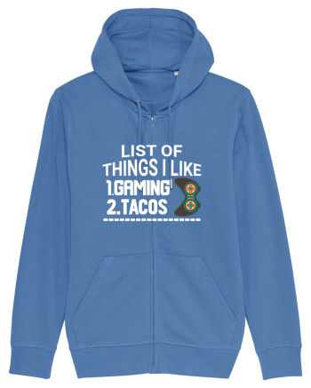 List Of Things I Like: Gaming, Tacos Bright Blue