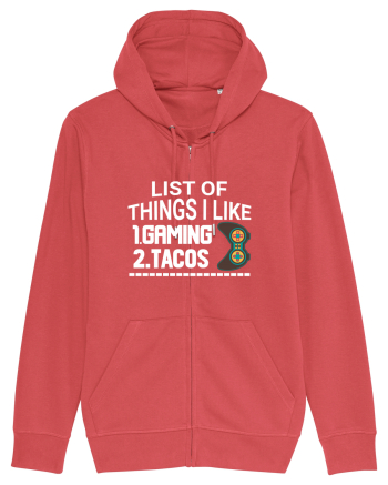 List Of Things I Like: Gaming, Tacos Carmine Red