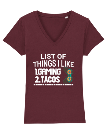 List Of Things I Like: Gaming, Tacos Burgundy