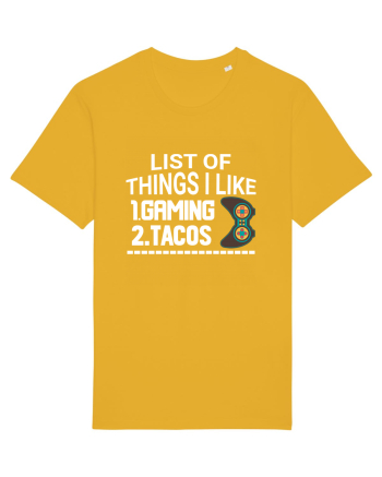 List Of Things I Like: Gaming, Tacos Spectra Yellow