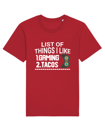 List Of Things I Like: Gaming, Tacos Red