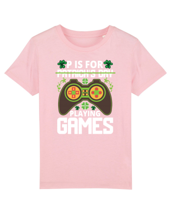 P is for Playing Games Cotton Pink