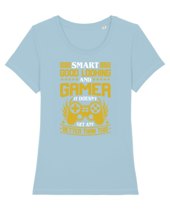 Smart Good Looking And Gamer It Doesn't Get Any Better Than This Sky Blue
