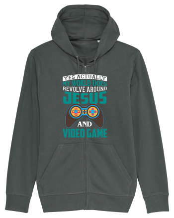 Yes Actually My World Does Revolve Around Jesus And Video Game Anthracite