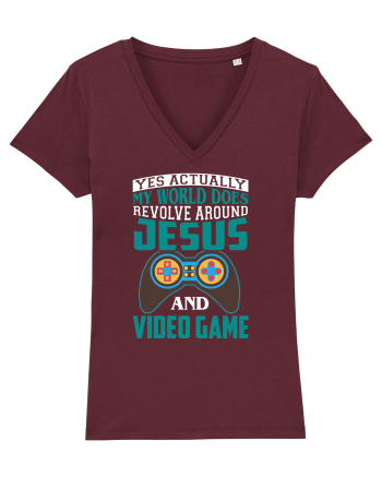 Yes Actually My World Does Revolve Around Jesus And Video Game Burgundy