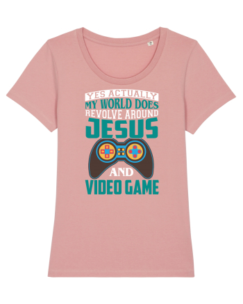 Yes Actually My World Does Revolve Around Jesus And Video Game Canyon Pink