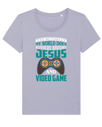 Yes Actually My World Does Revolve Around Jesus And Video Game Lavender