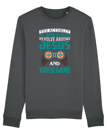 Yes Actually My World Does Revolve Around Jesus And Video Game Anthracite
