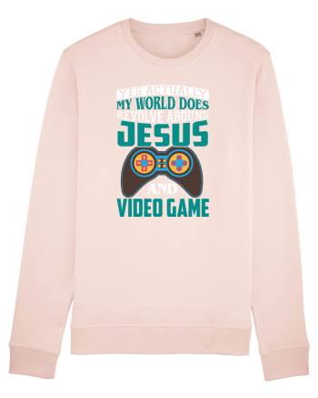 Yes Actually My World Does Revolve Around Jesus And Video Game Candy Pink