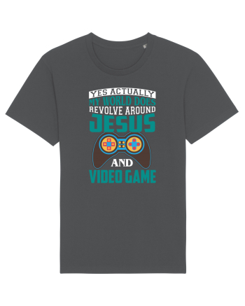 Yes Actually My World Does Revolve Around Jesus And Video Game Anthracite
