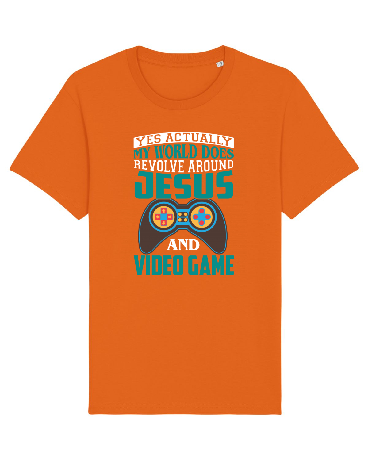 Tricou mânecă scurtă Unisex Rocker Bright Orange