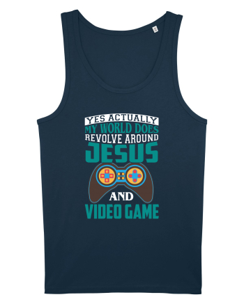 Yes Actually My World Does Revolve Around Jesus And Video Game Navy