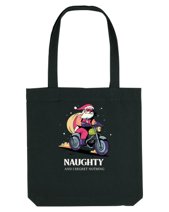 Naughty and I regret nothing - Biker Claus Black