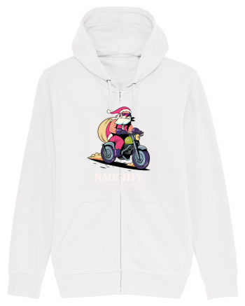 Naughty and I regret nothing - Biker Claus White