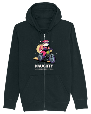 Naughty and I regret nothing - Biker Claus Black