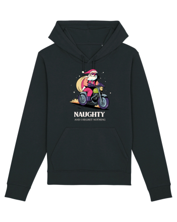 Naughty and I regret nothing - Biker Claus Black