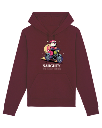 Naughty and I regret nothing - Biker Claus Burgundy