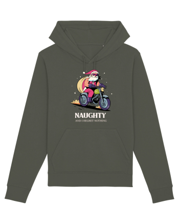 Naughty and I regret nothing - Biker Claus Khaki