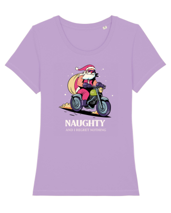 Naughty and I regret nothing - Biker Claus Lavender Dawn