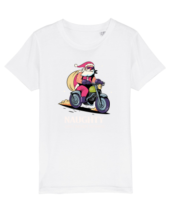 Naughty and I regret nothing - Biker Claus White