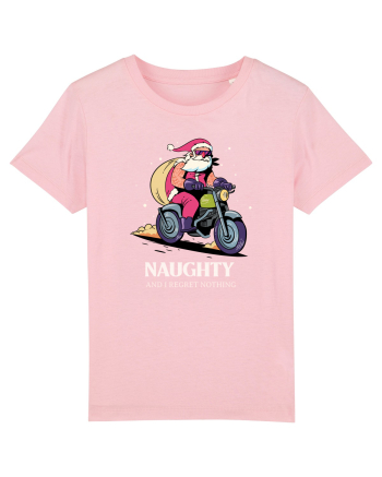 Naughty and I regret nothing - Biker Claus Cotton Pink