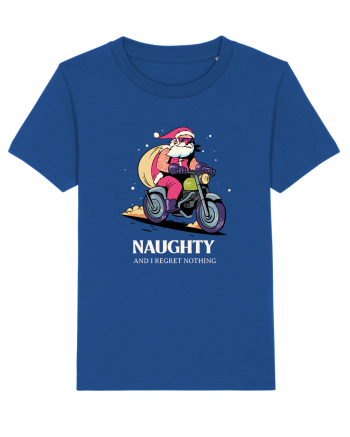 Naughty and I regret nothing - Biker Claus Majorelle Blue