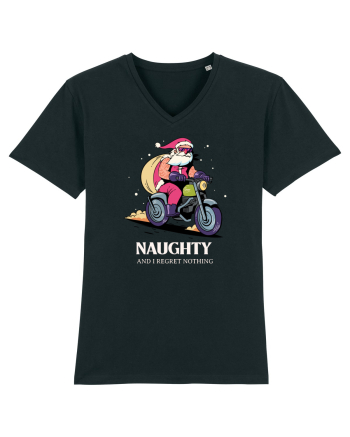 Naughty and I regret nothing - Biker Claus Black