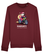 Naughty and I regret nothing - Biker Claus Bluză mânecă lungă Unisex Rise