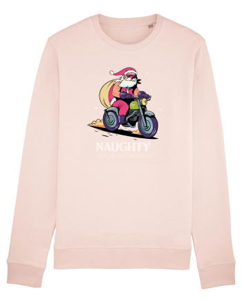 Naughty and I regret nothing - Biker Claus Candy Pink