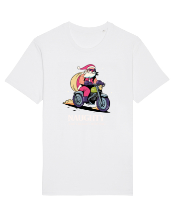 Naughty and I regret nothing - Biker Claus White