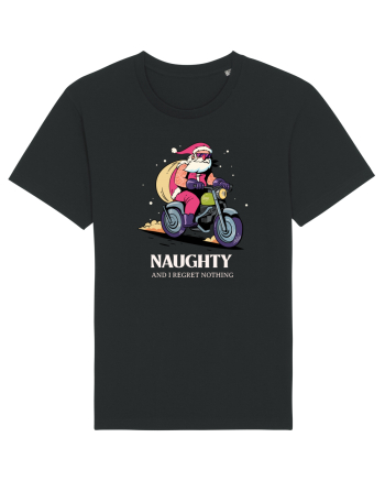 Naughty and I regret nothing - Biker Claus Black