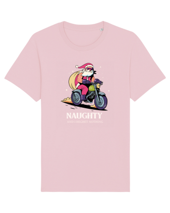 Naughty and I regret nothing - Biker Claus Cotton Pink
