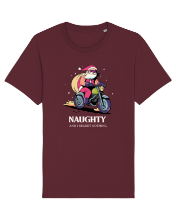 Naughty and I regret nothing - Biker Claus Burgundy