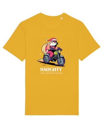 Naughty and I regret nothing - Biker Claus Spectra Yellow