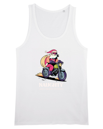 Naughty and I regret nothing - Biker Claus White