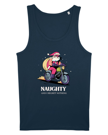 Naughty and I regret nothing - Biker Claus Navy
