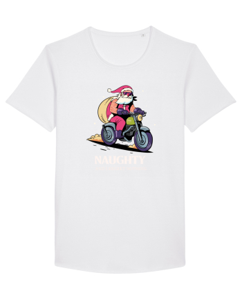 Naughty and I regret nothing - Biker Claus White