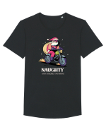 Naughty and I regret nothing - Biker Claus Tricou mânecă scurtă guler larg Bărbat Skater