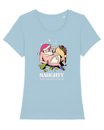 Naughty and I regret nothing - Hangover Claus Sky Blue