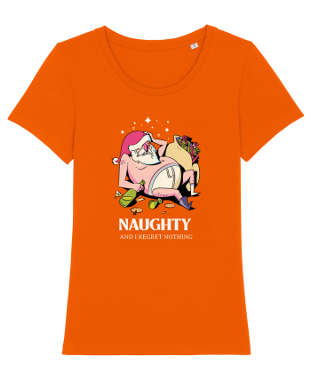 Naughty and I regret nothing - Hangover Claus Bright Orange