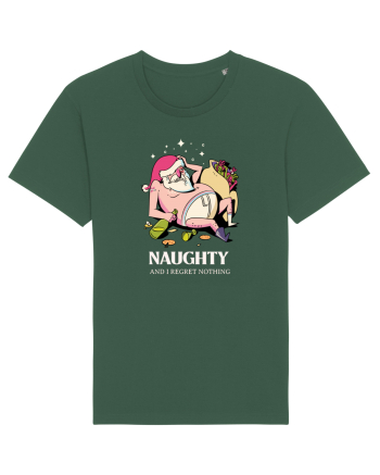Naughty and I regret nothing - Hangover Claus Bottle Green