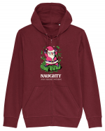 Naughty and I regret nothing - Rich Claus Hanorac cu fermoar Unisex Connector