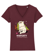 Naughty and I regret nothing - Tree killer Tricou mânecă scurtă guler V Damă Evoker